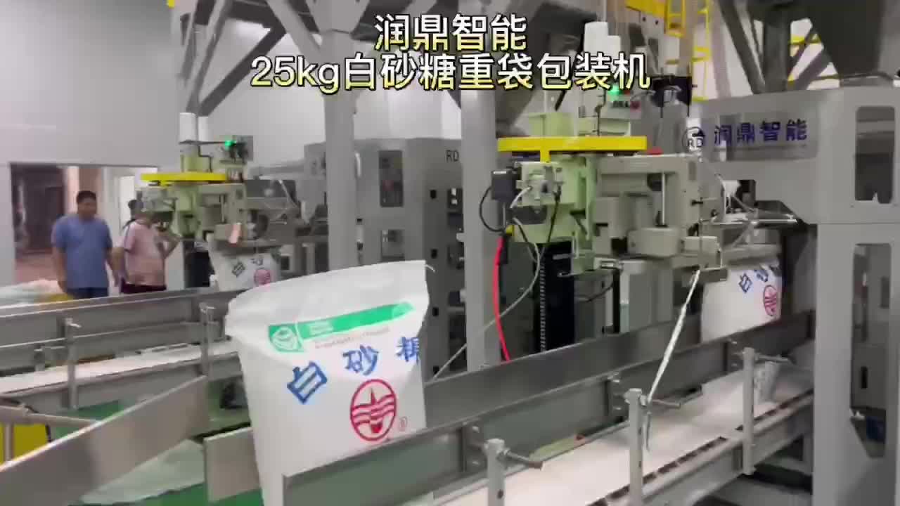 珠海市润鼎智能白砂糖包装机包装生产线