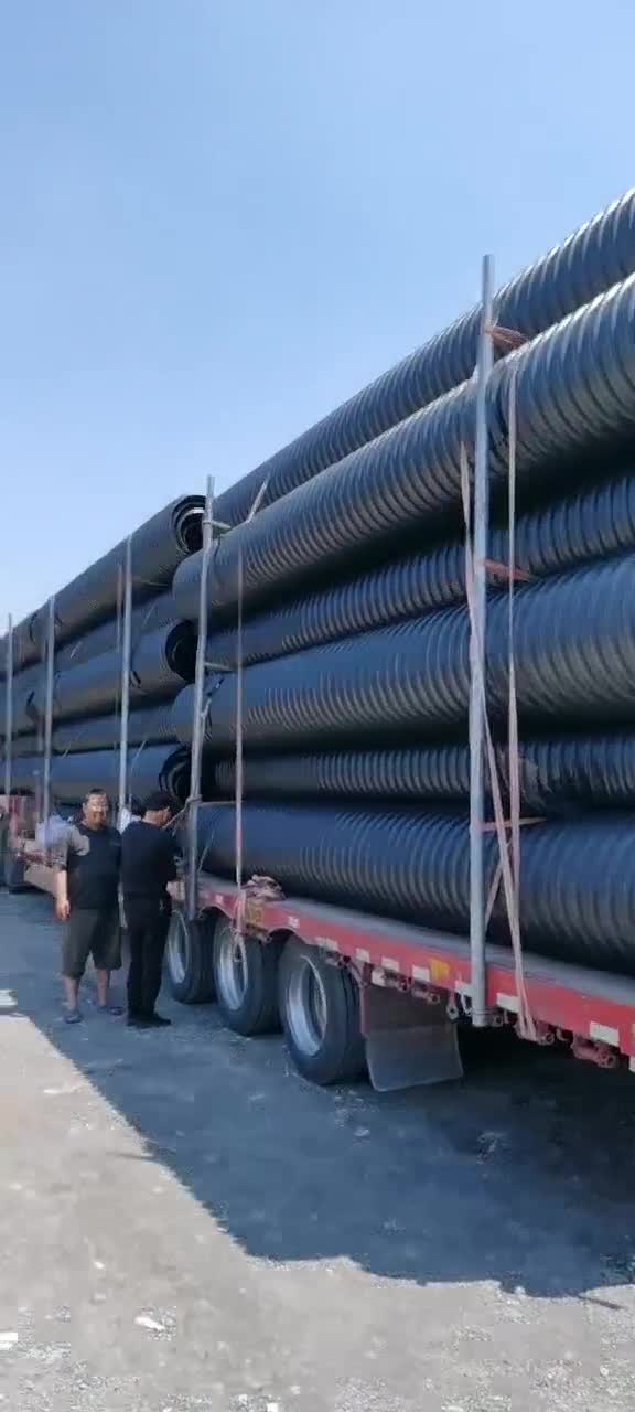 陕西西安波纹管钢带管生产厂家发货视频