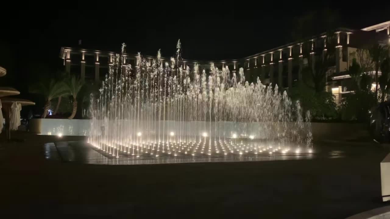 广场矩阵音乐喷泉