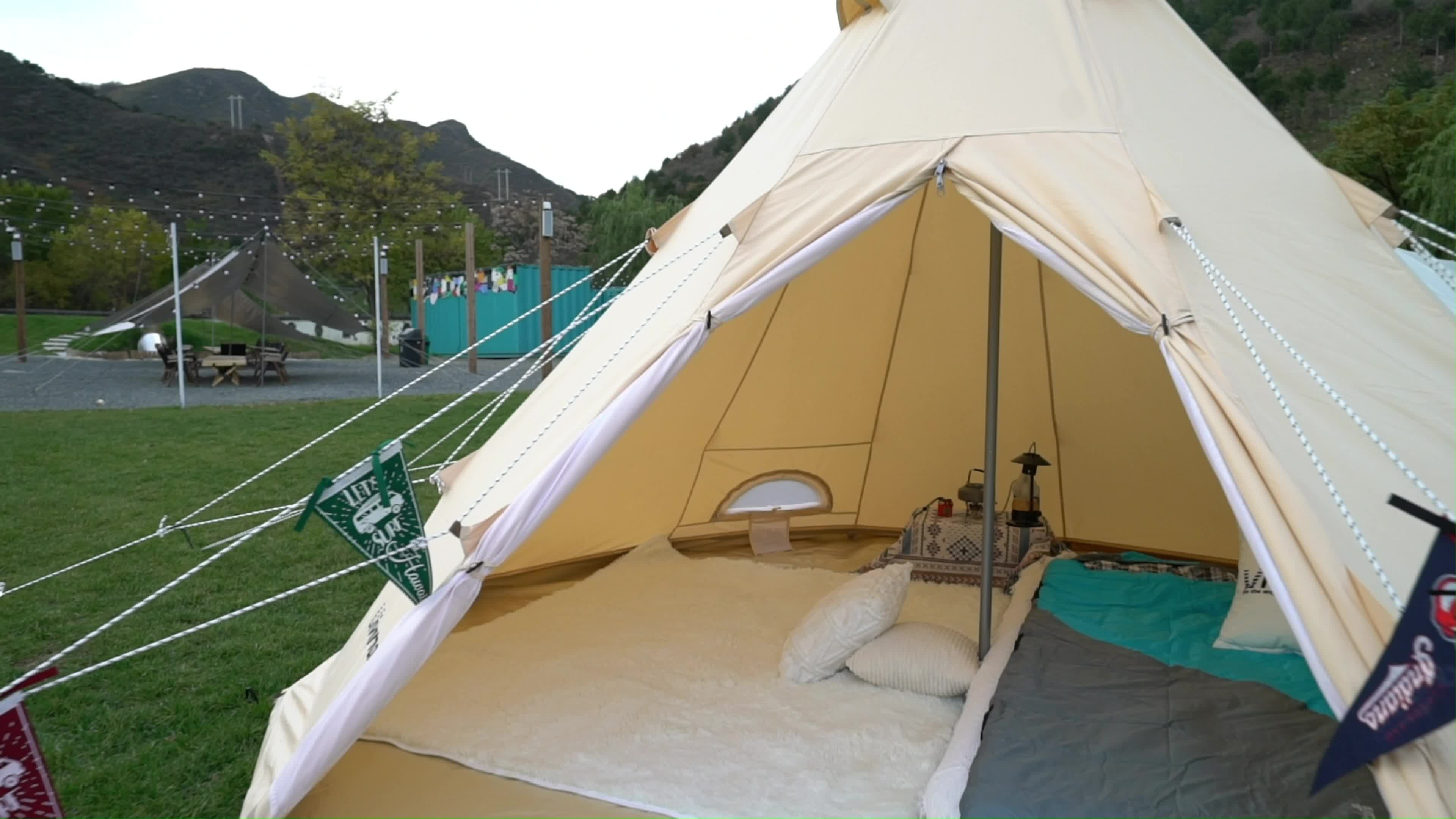 营地用防雨抗撕裂印第安帐篷蒙古包系列可定