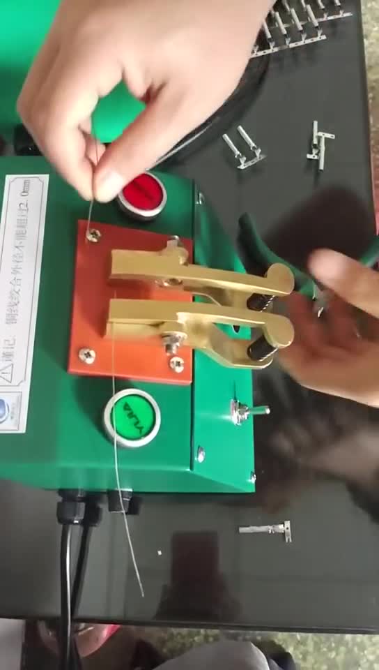 铜线热接机焊接视频