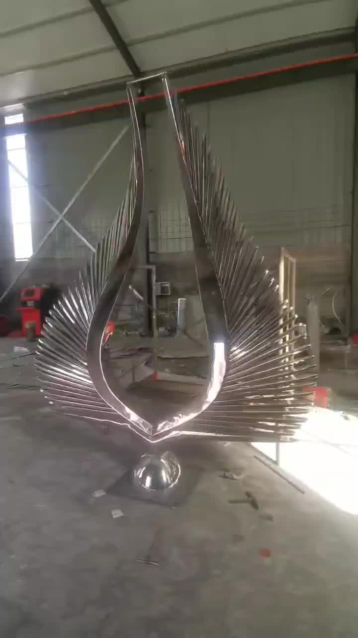不銹鋼翅膀雕塑定制廠家