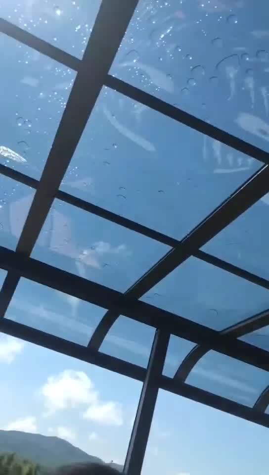 耐力板铝合金雨棚厂家别墅露台雨棚