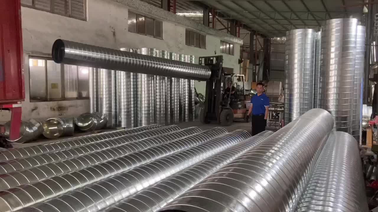 白铁皮风管加工厂佛山大型螺旋风管厂家