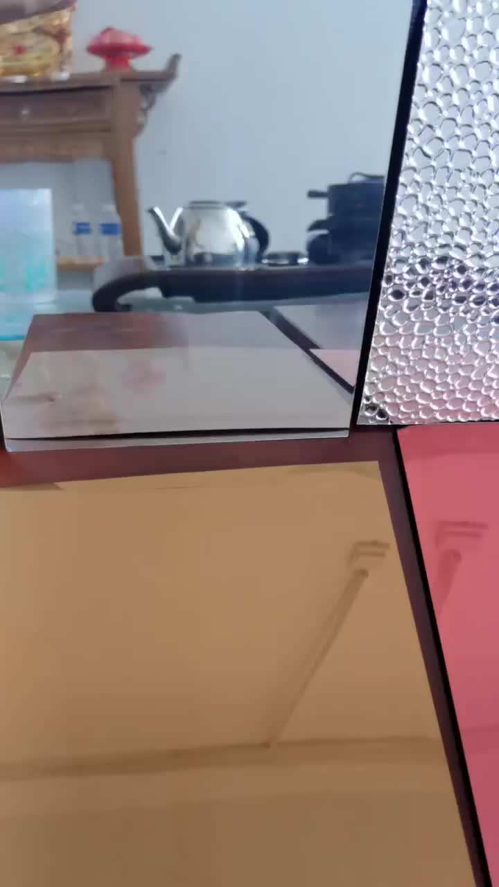 阳极氧化镜面铝板效果视频