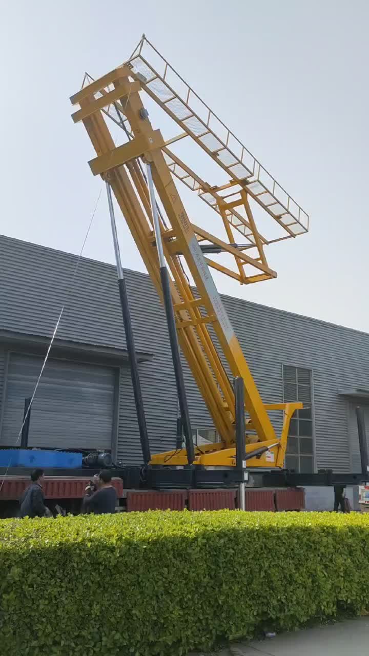 30米高空压瓦机高空液压升降机设备
