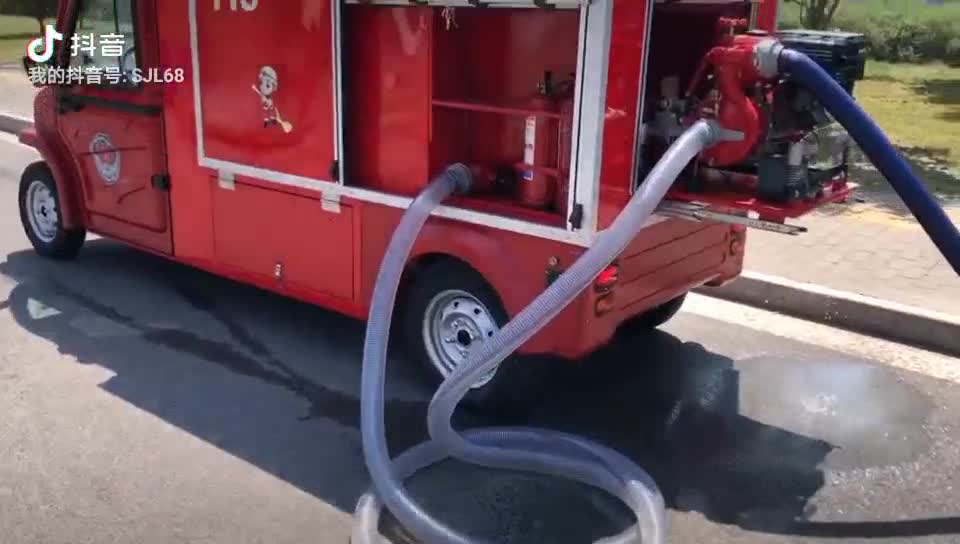 电动水罐四轮消防车水泵测试