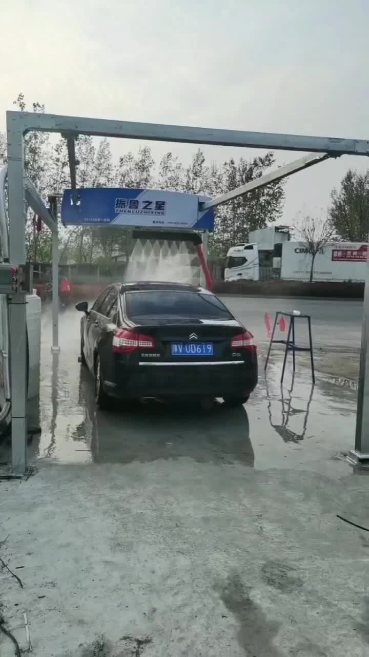 簡(jiǎn)易加油站洗車(chē)機(jī)洗車(chē)視頻