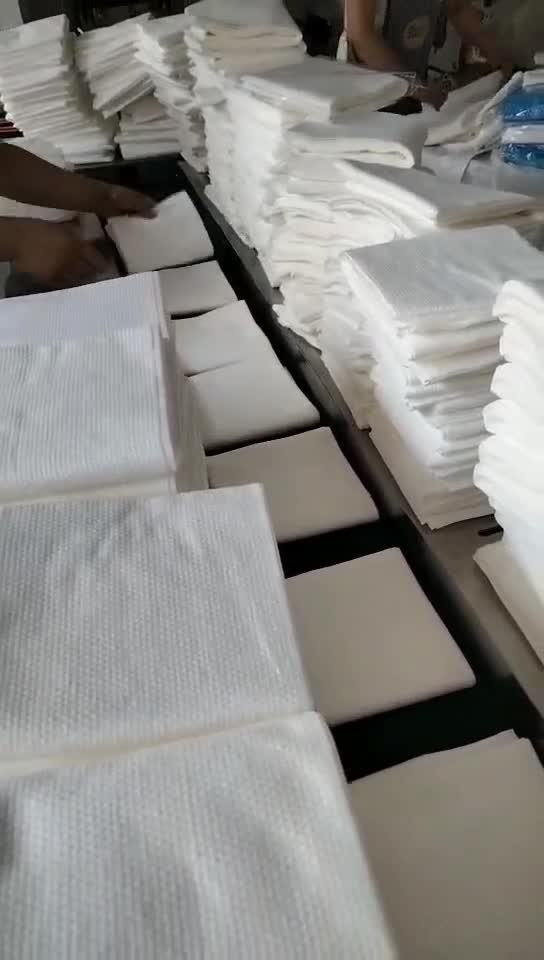 全自动包装机枕式包装机一次性毛巾包装效果