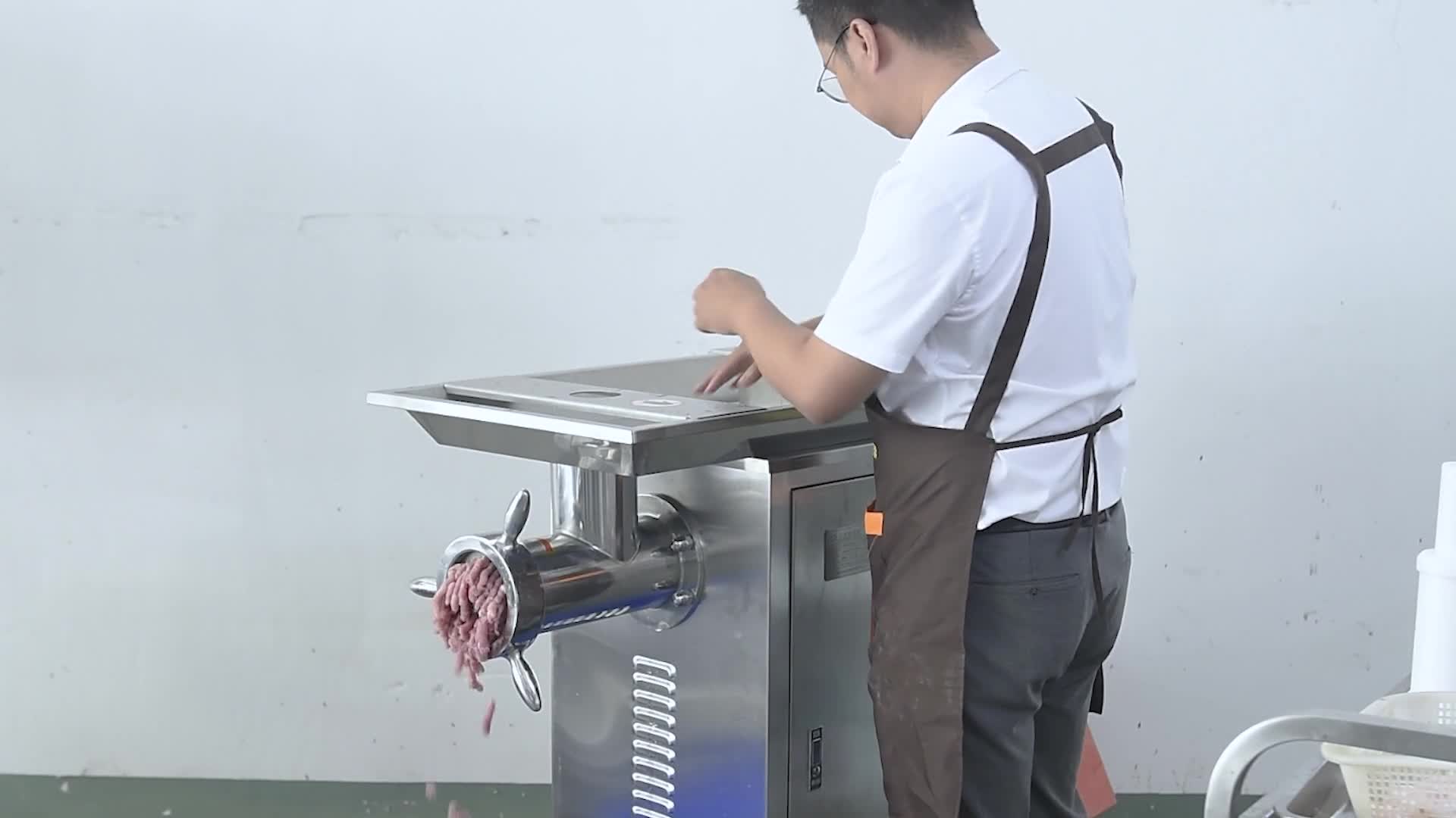 全自动不锈钢绞肉机绞冻肉鲜肉等