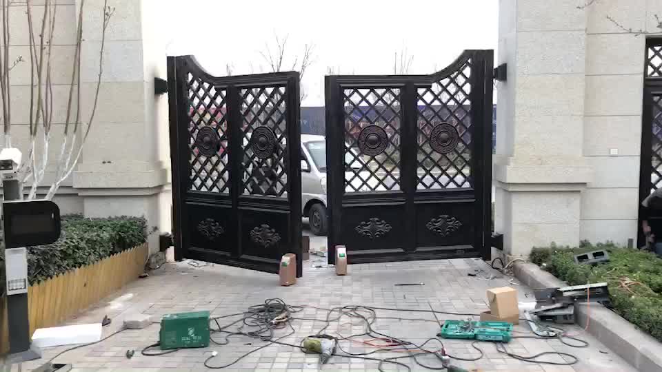 铁艺大门围栏安装高清视频解析