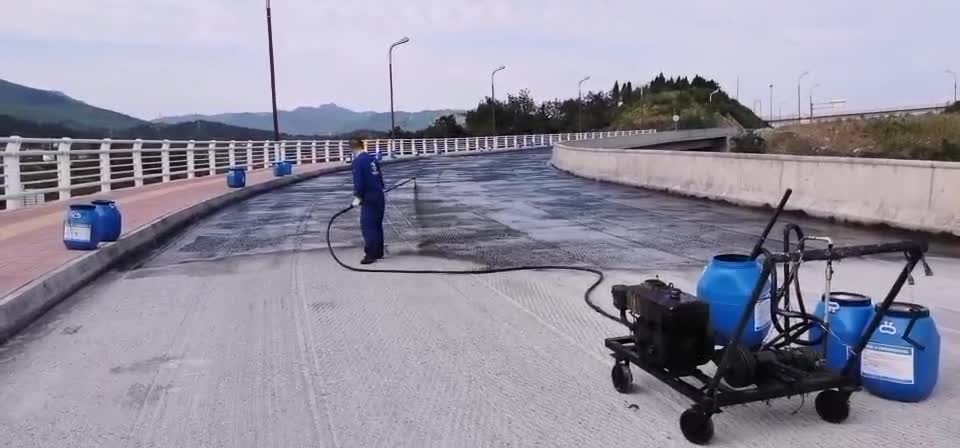 桥面防水涂料施工视频