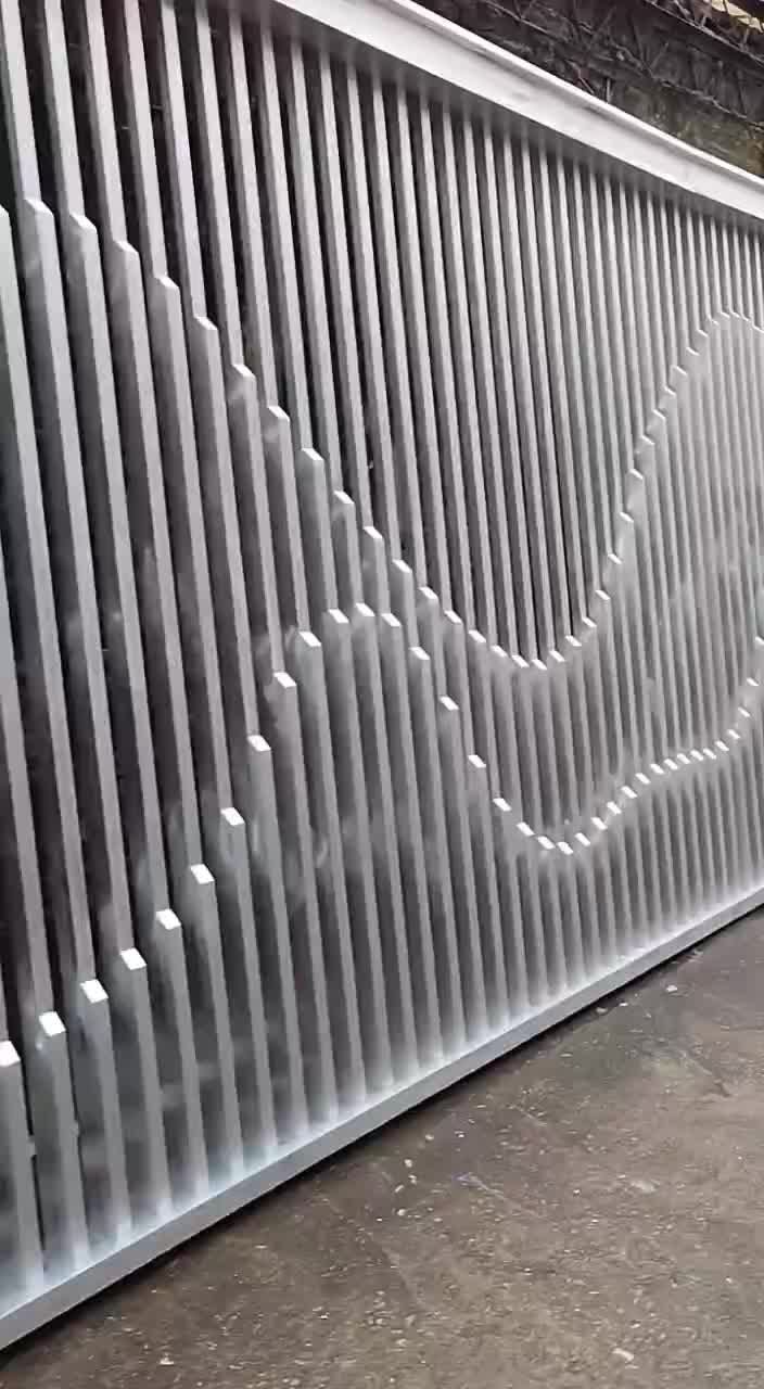 铝方管焊接造型山水画焊接铝窗花铝屏风