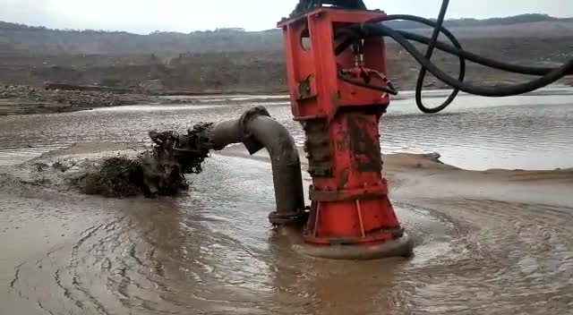 紫东泵业液压驱动潜水渣浆泵，高效清淤抽砂