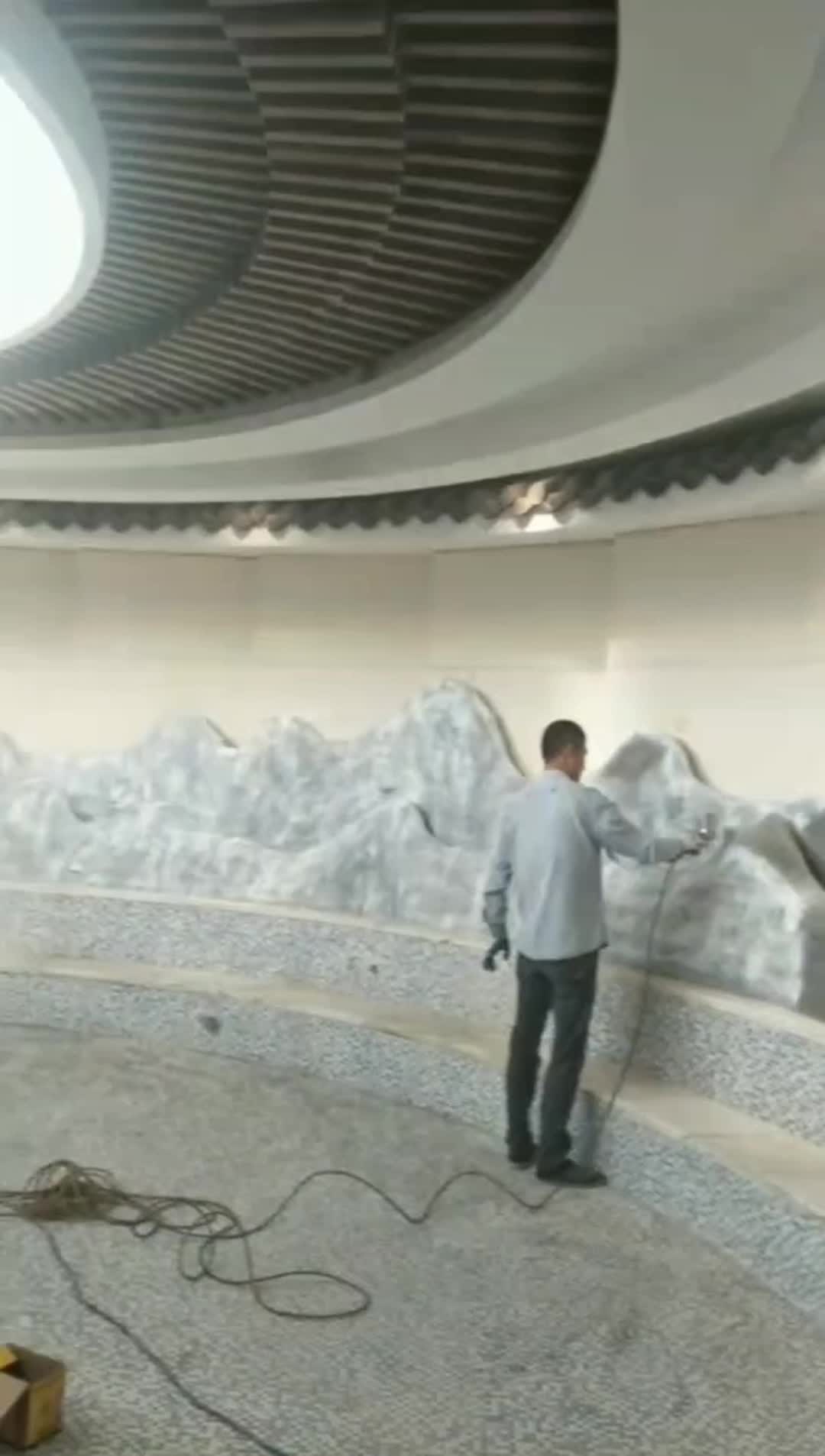 塑石假山艺术包装韩式浴场浴池